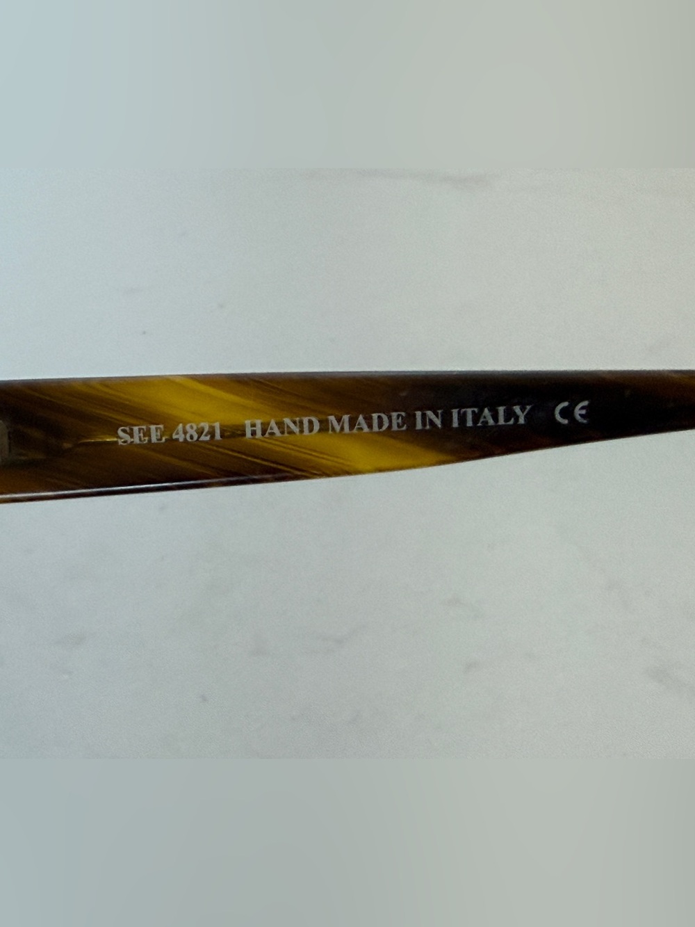 SEE eyewear Classic Tortoiseshell Woodgrain Glasses - Handmade in Italy - Picture 3 of 6